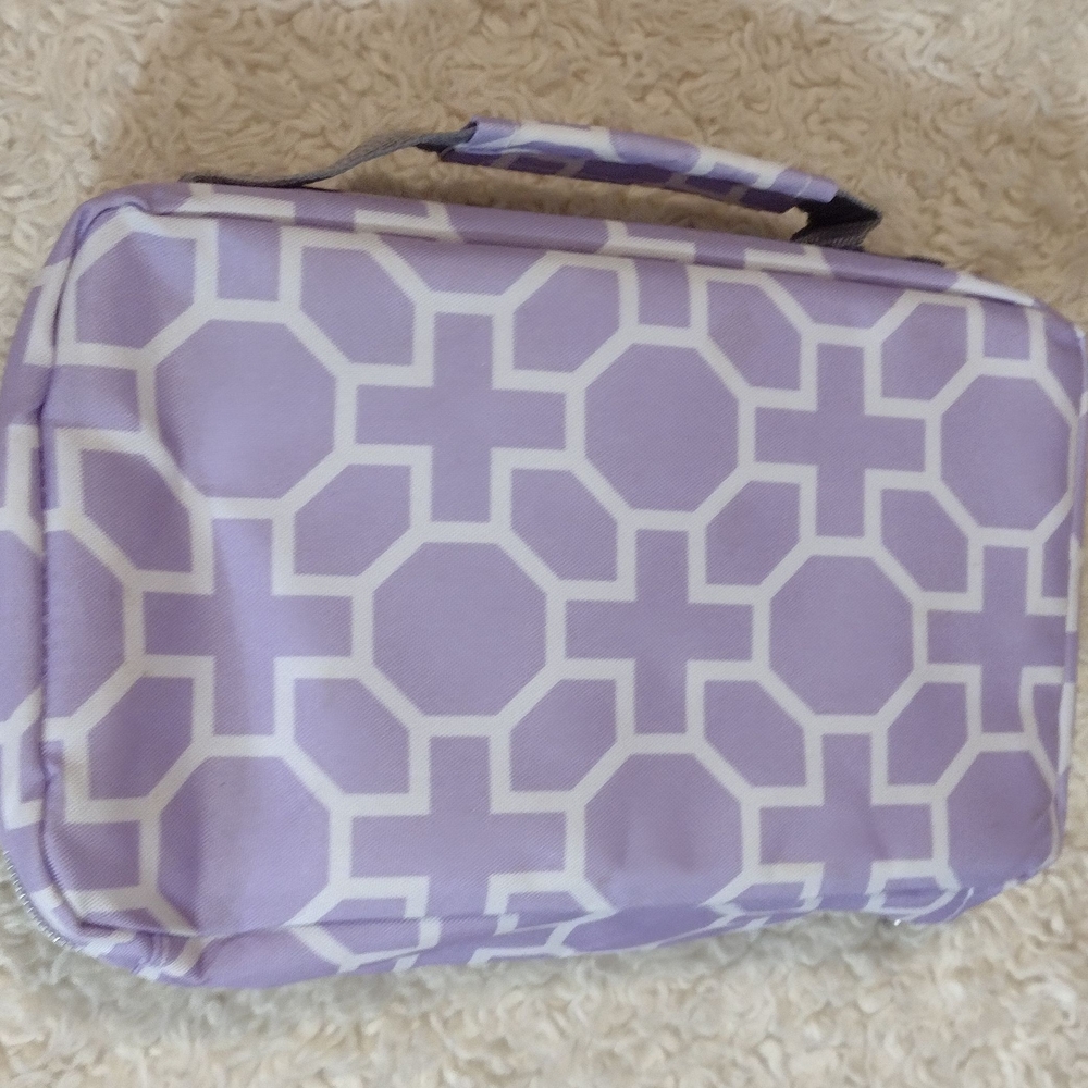 Stylish Purple Geometric Women's Bag